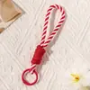 Tecido Woven de Nylon Corda Colorida Chaveiro para Homens e Mulheres, Mosquetão, Chaveiro de Casal, Pingente de Celular, Cordão para Bolsa