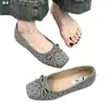 Zapatos planos bajos estilo francés para mujer, nuevo modelo otoño 2026, zapatos Mary Jane de suela suave con lunares y lazo, estilo elegante