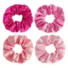 Scrunchies de tecido acetinado de 40 cores, transfronteiriços europeus e americanos, elásticos de cabelo Amazon, faixas elásticas, acessórios de cabelo da moda