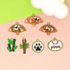 Tendencia Nacional Estilo Chino Aleación Goteo de Aceite Panda Gigante Joyería Accesorios Pendientes DIY Pulsera Llavero Colgante Colgante