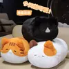 Almohada de Peluche de Gato Linda, Gordita y Adorable, Gato Tricolor, Gato Naranja, Gatito de Dibujos Animados, Cojín para Sofá del Hogar
