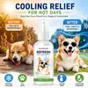 KineShineX Spray Refrescante para Mascotas para Perros y Gatos, Enfriamiento de Verano, Desodorizante, Refrescante, Hidratante, Cuidado sin Enjuague