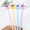 Oferta Especial Venda Direta da Fábrica Caneta Gel Desenho Animado Caneta Silicone Desenho Animado Estudante Escritório Caneta Tinteiro Preta Caneta de Assinatura Papelaria