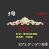 Talla en Madera Dongyang Madera Maciza Estilo Europeo Adorno Talla en Madera Estilo Francés Panel Floral Mueble Puerta de Gabinete Tira Larga Moldura de Puerta Panel Floral Largo