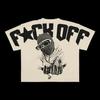 Camisa Casual de Manga Corta para Hombre con Estampado de Letras y Personajes de Moda Europea y Americana, Estilo Hip-Hop Gótico con Estampado de Patrones Grandes Punk