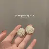 Un Par de Pendientes de Alto Nivel Hechos a Mano Color Salsa de Tomate con Cuentas en Estilo Vintage de Hong Kong, Pendientes Elegantes y Lujosos para Mujeres