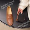 Mocasines de piel de oveja para primavera y verano, planos, de una sola capa, con suela blanda, transpirables y combinables, para mujer, de estilo británico, sin cordones.