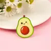 Broche de fruta de acrílico de desenho animado, patch de acrílico DIY, pingente para roupa, mochila, pequeno acessório de decoração, pequeno presente