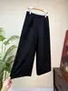 Pantalones Rectos Jacquard Bordado Estilo Chino Nuevo Casual 2026 Verano Nuevo Estilo Nacional Pantalones de Cintura Elástica para Mujer