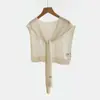 Xale 100% Tencel Lyocell Cor Sólida Primavera Verão Proteção Solar Roupa Exterior Ar Condicionado Moda Versátil Estilo Fino Tendência Cobertura de Ombro