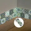 Adesivos de Cintura com Padrão Geométrico de Emenda Estilo Europeu de Luxo Leve Mais Vendidos Transfronteiriços Adesivos Decorativos Autoadesivos para Cozinha Sala de Estar Canto