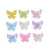 Mariposas de Colores Neón Volando Alrededor, Accesorios Creativos Hechos a Mano para Joyería DIY, Pequeños Accesorios de Resina de Pegamento Crema, Materiales para Hebillas de Zapatos al por Mayor