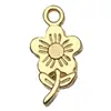 El Más Vendido de Amazon KC Aleación de Oro Flor de Girasol Flor de Rosa Colgante Colgante Pulsera DIY Collar Accesorios de Joyería
