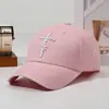 Gorra Popular Temu Bordada Cruz de Fe Lana Imitación Verde Gorra de Béisbol Hombres y Mujeres Protección Solar Exterior Gorra con Visera Jinhua