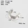 Chuangyong aço inoxidável espessado assento de flange aberta assento de varão de roupa assento de perna alta para roupa assento de tubo redondo para roupa assento de tubo para toalha assento de varão de cortina