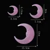 Adesivos de Parede Lua Colorida Luminosa 4cm Adesivos de Janela Lua Brilhante 8cm Adesivos de Geladeira Fluorescentes Adesivos de Lua Crescente 13cm Atacado