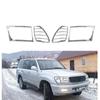 Adequado para Toyota 1997-2002 4700 FJ100 abajur frontal grande moldura de lâmpada galvanoplastia acessórios decorativos
