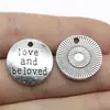 20mm 3g Multicor Acessórios de Costura para Roupas DIY Pingente de Letra Inglesa Amor e Amado