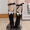 Personalidad Estilo Japonés Chica Pura Chica Sexy Lindo Lazo Calcetines Puño Algodón Calcetines Media Caña Look Delgado Calcetines de Moda