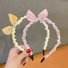 Coreia do Sul orelhas de coelho Tiara de Princesa infantil Menina tiara para cabelo quebrado Princesa laço fofo acessórios de cabelo para menina moda