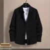 Gaze Bolha Cor Sólida Masculina Manga Longa Outono Slim Fit Estilo Coreano Camisa Não Amassa 2026 Nova Casual Primavera Outono Camisa