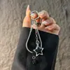 Moda estilo coreano estilo ins cadena de hueso de serpiente estrella correa para teléfono llavero colgante para bolso de cámara CCD para niñas