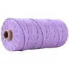 Cuerda Cuerda de Algodón Lino 3 mm de Grosor Cuerda de Algodón Rollo Completo Cuerda para Atar Embalaje Cuerda de Algodón diy Tejido Hecho a Mano Hilo de Algodón de Colores Otro
