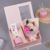 Regalo del Día del Maestro, Caja de Regalo de Ramo de Aromaterapia sin Llama, Souvenir Exquisito, Regalo de Cumpleaños de Flor de Rosa para Amigas