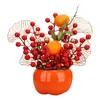 Decoraciones de Año Nuevo 2027 para la Sala de Estar, Adornos de Caqui para la Buena Suerte, Decoraciones de Mesa para el Festival de Primavera, Arreglos para la Entrada para el Año del Cabra, Regalos de Año Nuevo al por Mayor
