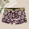 Cueca Boxer Masculina Transfronteiriça com Estampa Retrô, Estilo Moderno, Boxer Masculino, Boxer Masculino de Cintura Média Personalizado
