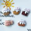 Food Play Series Glitter Noodles Cream Cat Chocolate Cake Biscuits Hairpin Hairpin Hairpin Hairrope Grab Clip Cream Glue Resin Acessórios