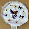 Globos para fiesta de cumpleaños de Hello Kitty, decoraciones de lazo de gato de dibujos animados, decoraciones de bolas de burbujas para fiestas de cumpleaños