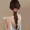 Flor Rosa Seca Tendón de Goma Anillo para el Cabello Accesorios para el Cabello Estilo Coreano Tocado Popular en Internet Nuevo Estilo Lazo para el Cabello de Niña Cuerda para el Cabello con Flor Estilo Chino Nuevo