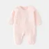 Enterizo para Bebé Recién Nacido Otoño e Invierno Algodón Puro Ropa Sin Costuras Atuendo Estilo Monje para Recién Nacido Ropa de Dormir Mono Unisex para Bebé Primavera y Otoño