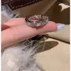 Anillo de Serpiente Nuevo ~ Diamante Súper Hada bling Lujo Ligero de Gama Alta Diseño de Nicho Anillo para Dedo Apertura Ajustable