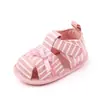 Novedad de Verano Zapatos Rayados para Bebé de Suela Suave Zapatos de Bebé Sandalias de Suela Suave Sandalias de Bebé de Moda 2436