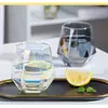 Copo de Vidro Hexagonal Colorido para Casa Copo Criativo de Suco Tipo Mason Jar Copo de Bebida Escandinavo de Luxo Acessível