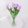 Buquê de Tulipas de Simulação Flor de Espuma Feito à Mão Obras de Arte Florais Decoração de Casamento Cenário Interno e Externo