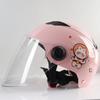 Casco Transfronterizo Coche Eléctrico Femenino Harley Espacio Batería Coche M Pintura de Dibujos Animados Verano Adulto Seguridad Medio Casco