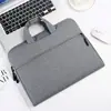 Bolso de mano para hombre, maletín de negocios de gran capacidad, para documentos y ordenador, de lona, negro, de alta gama, con logotipo personalizado