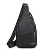 Bolsa de Peito Masculina PU Casual Cor Simples Bolsa de Ombro Transversal Nova Mochila Nova Moderna Bolsa de Cintura Bolsa Transversal Atacado