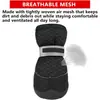 Sapatos de Cachorro para Esportes ao Ar Livre de Verão Mais Vendidos Transfronteiriços com Malha Respirável, Sola de Borracha Antiderrapante e Resistente ao Desgaste, e Sapatos Anti-Queimadura para Cães