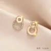 Pendientes de Plata de Ley S925 Estilo Coreano Simples de Nicho Elegantes Personalizados para Mujer Nuevos Pendientes de Gama Alta Pendientes de Perla Venta al por Mayor