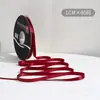 Lazo de regalo de color sólido de 1 cm flor decorativa para envolver material para ramos de cinta de satén venta al por mayor
