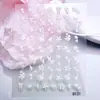 Pegatinas para Uñas Estilo Mosaico de Dibujos Animados Símbolo Estrellas Estampado de Leopardo en Relieve Flores Materiales para Pegatinas de Uñas de Planificador
