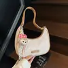 Bolso Pequeño Cuadros Forma de Media Luna para Mujer 2026 Nueva Moda Versátil Bolso de Mano para Viajes Cotidianos Bolso de Hombro Bolso de Luna Nueva de Nicho