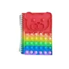 Asesino de Ratas Pioneer Burbuja Antiestrés Cuaderno de Silicona A6 Dibujos Animados Infantiles Manual de Aprendizaje Cuaderno en Espiral Cuaderno de Oso