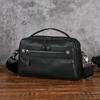 Bolsa Masculina Tendência em Couro Genuíno, Bolsa de Mão Masculina, Bolsa de Ombro, Bolsa Transversal Vintage com Grão Natural Tanning Vegetal, Bolsa Transversal em Couro Bovino Genuíno para Homens
