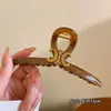 Arco del Triunfo Francés Elegante Pinza de Agarre para Mujer Verano Pinza Grande para el Cabello Parte Trasera de la Cabeza Elegante Pinza de Tiburón Clip de Alto Grado Adorno para el Cabello
