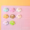 Acessórios de Resina de Coelho de Orelhas Caídas Desenho Animado DIY Cola de Chantilly Capa de Celular Enfeites para Penteado Fofos Criativos Lote